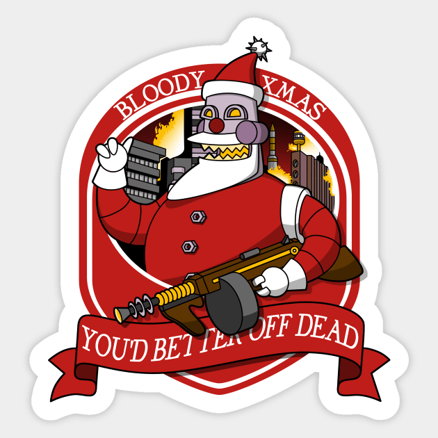 Bloody XMAS Sticker by JCMaziu